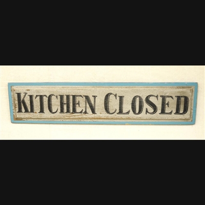 Kitchen Closed Sign 122   NP J16181 2T 